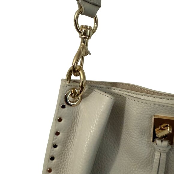 Rebecca Minkoff Ivory Darren Pebbled Leather Bucket Shoulder Bag - Picture 4 of 14